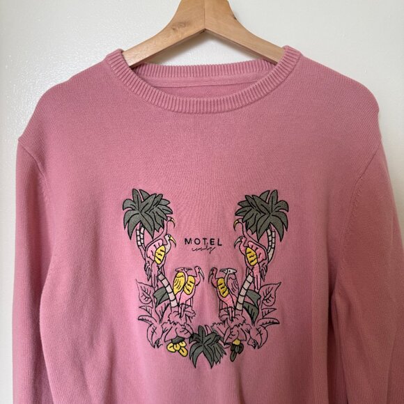Barney Cools Motel Pink Cools Knit Sweater S - Picture 3 of 7
